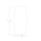 Skutchi Designs 33.5 in W, 69.5 in L, 29 in H, Engineered Wood Top, White HAR-HEX.IR-34x70-T-ELEC-WHCYPRESS - alternate 4